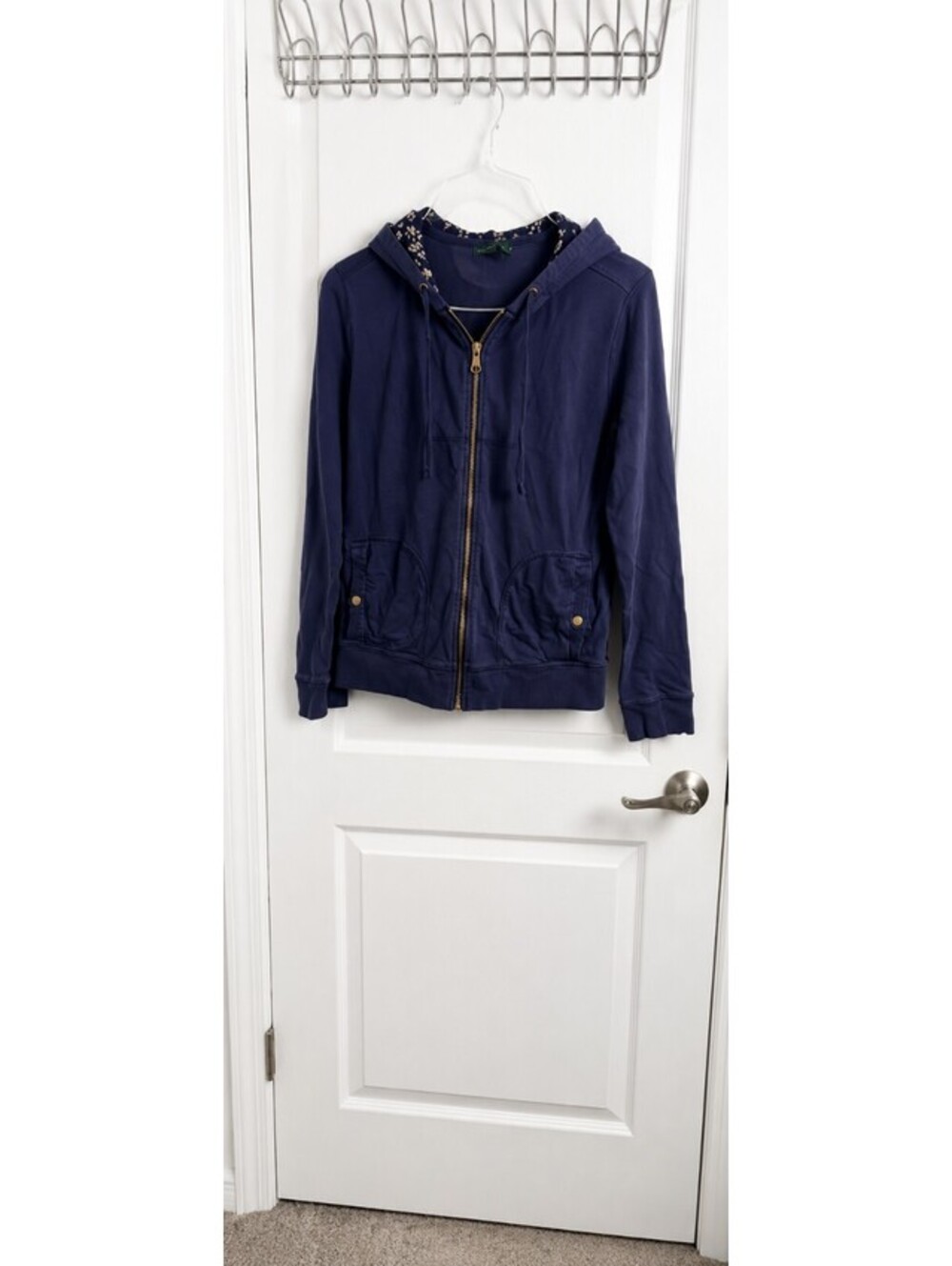 Lauren Jeans Co Ralph Lauren Navy Full Zip Hooded Jacket Women’s Large